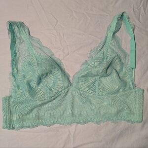 Asos Lace Longline Bralette, Mint, 32G UK